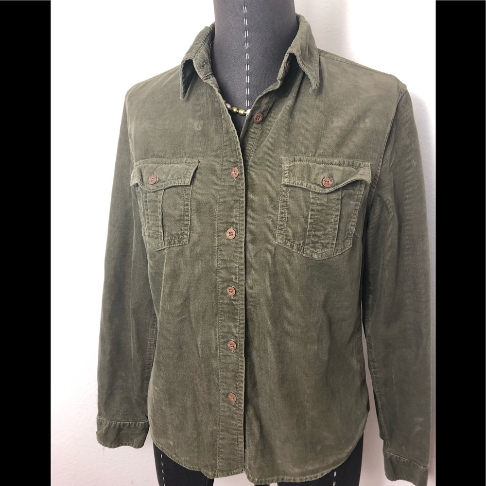Curdoroy Button down Polo Shirt ( Bossini)